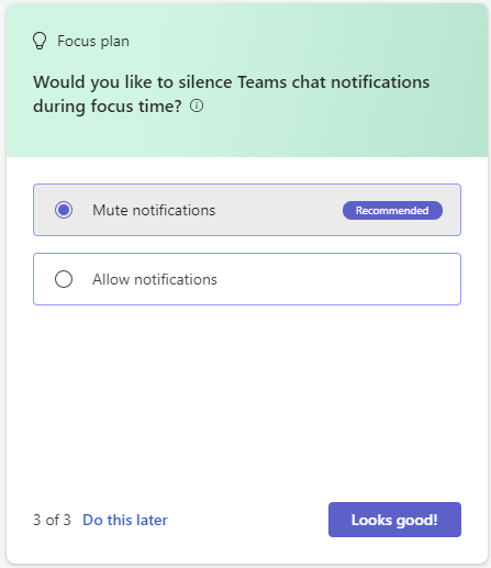 Create a focus plan using Microsoft Teams and Viva Insights - HANDS ON